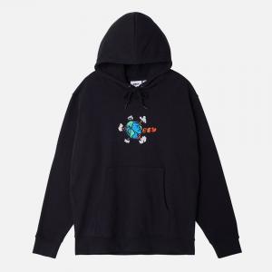 (112470146) 월드 후드티 BLACK